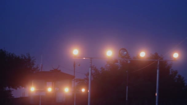 Airport signal lights — Stock Video