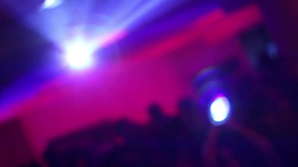 Nocny klub światła refleksy — Wideo stockowe