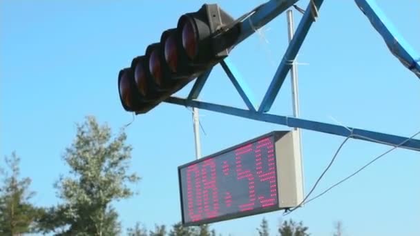 Heure de course horloge compte à rebours — Video