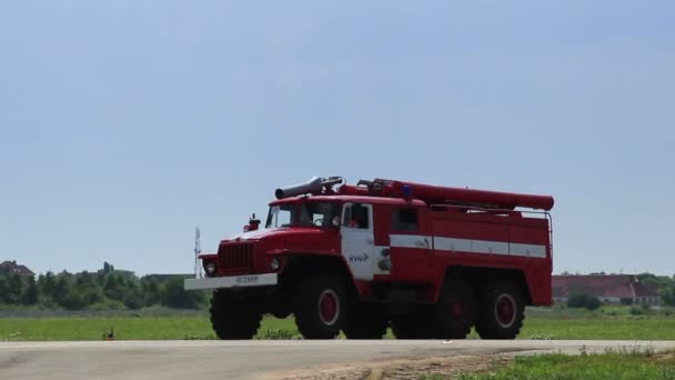 Carro de bombeiros — Vídeo de Stock