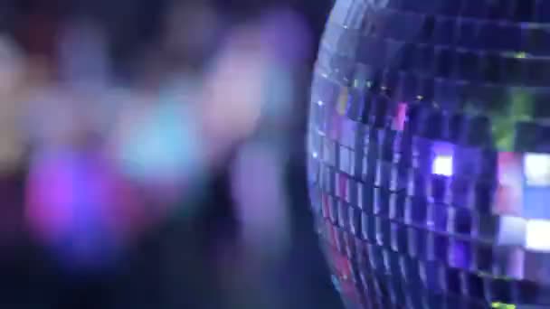 Disco ball in strobe lights