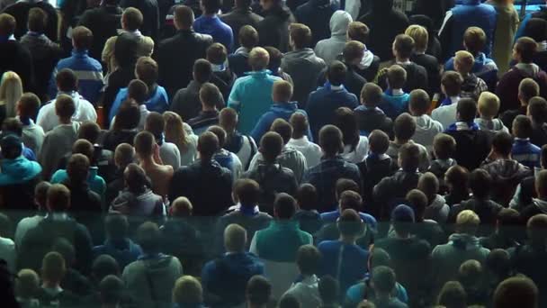 Estádio stand torcedores equipe — Vídeo de Stock