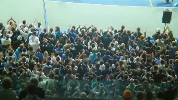 Voetbal fans sector — Stockvideo