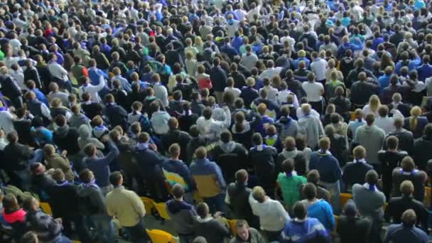 Gritos de torcedores de futebol — Vídeo de Stock