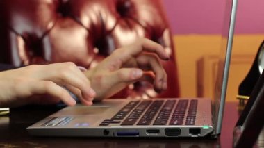 erkek CEO'su çalışma üstünde laptop