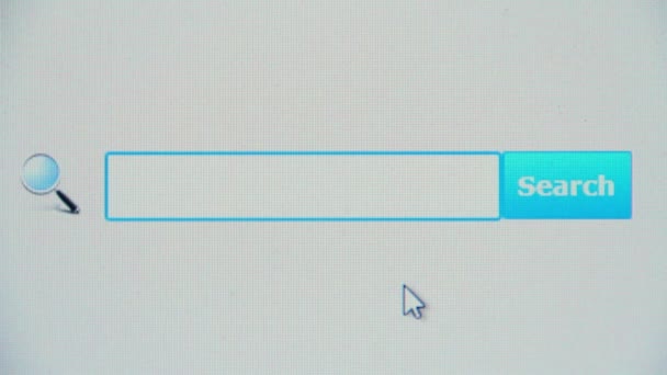 Zoeken - browser zoekopdracht — Stockvideo