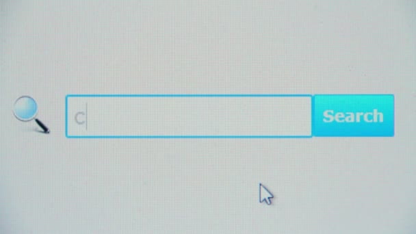 Kändisar - webbläsare sökfråga — Stockvideo