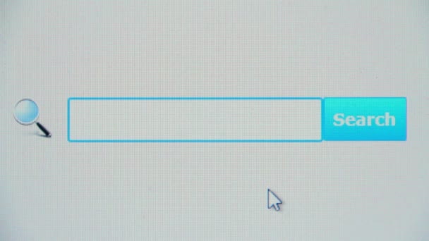 Заказать онлайн - поисковый запрос браузера — стоковое видео