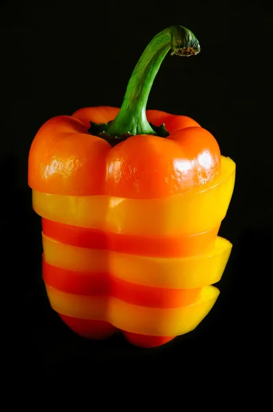 Combination of two kinds of pepper — Stock Photo, Image