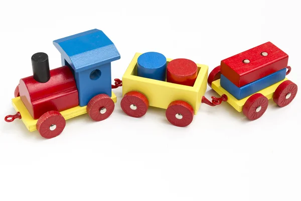 Train de jouets en bois — Photo