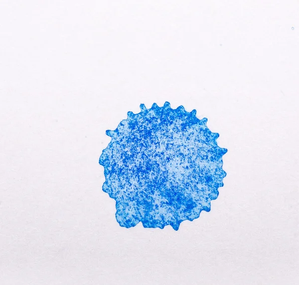 Colored ink spot on a white paper — Stock Photo, Image