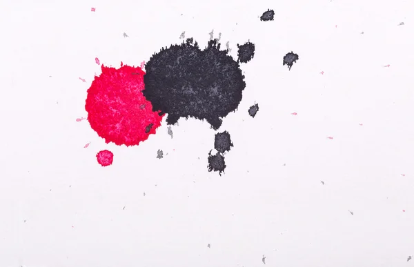 Colored ink spot on a white paper — Stock Photo, Image