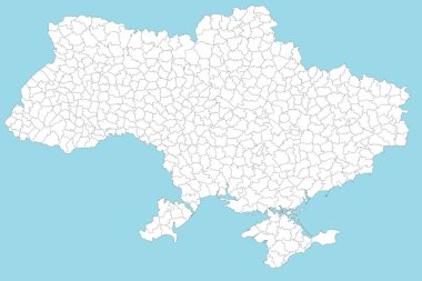 Map of the Ukraine clipart