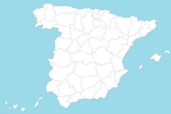 Carte de l'Espagne — Image vectorielle