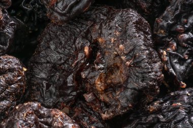 Ayrıntılı ve yakın çekim kurumuş erik..