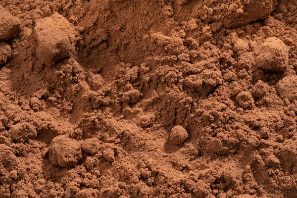 Детальный Крупный Выстрел Порошкового Какао — стоковое фото