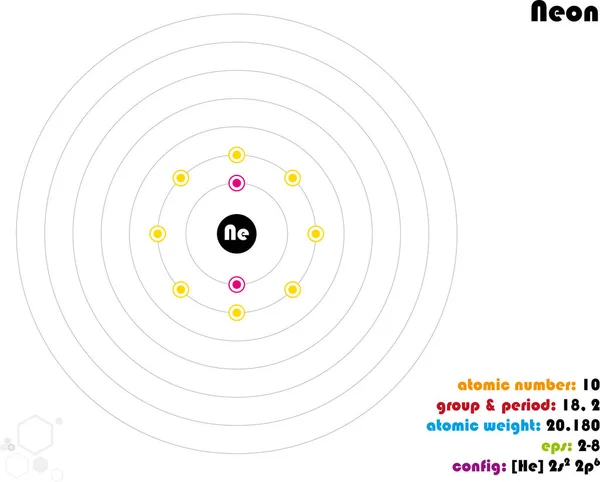 Большая Красочная Инфографика Элементе Neon — стоковый вектор