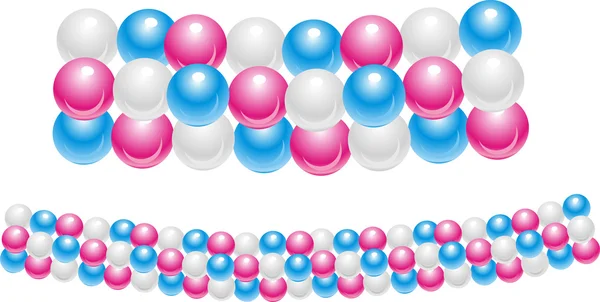 Multicolored baloons. — Stock Vector