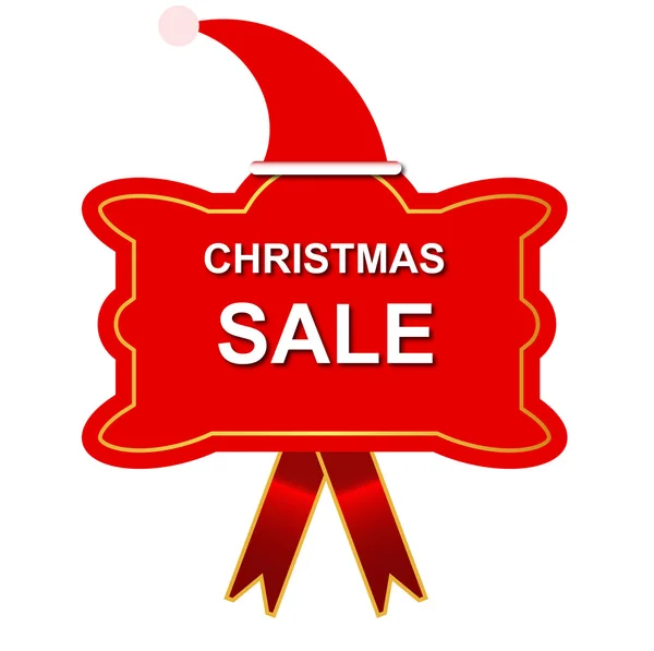 Sticker Christmas sales — Stock Vector