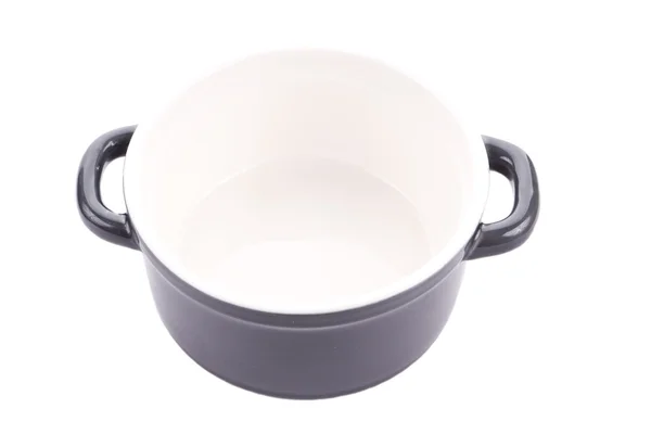 Grey empty bowl — Stock Photo, Image