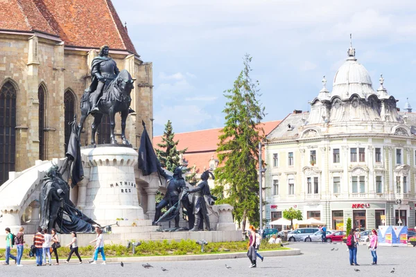 Beautiful view at Union Square, Cluj-Napoca — Stock Photo, Image