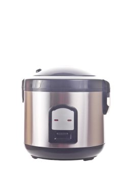 Yeni multicooker üzerinde beyaz izole