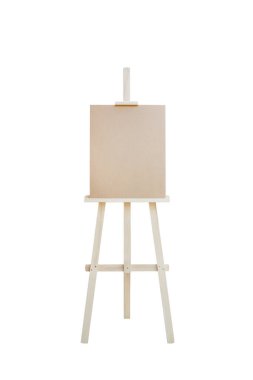 Tablo boyama standı ahşap sehpa sanat malzemesi izole edildi..