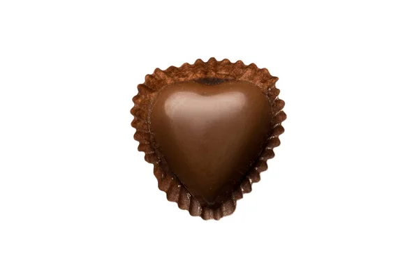 Schokoladenbonbons Isoliert Auf Weißem Hintergrund Mit Clipping Pfad Und Voller — Stockfoto