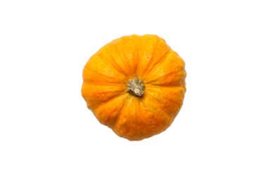 Balkabağı beyaz arkaplan arkaplan görünümünde izole. Cadılar Bayramı konsepti.