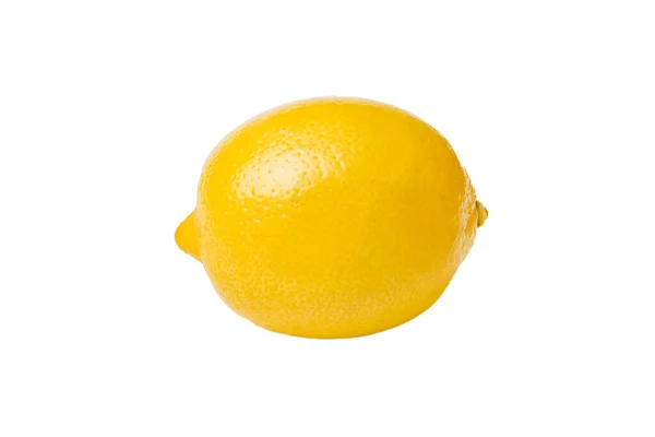 Citron Frais Agrumes Isolé Sur Fond Blanc Vue Dessus — Photo