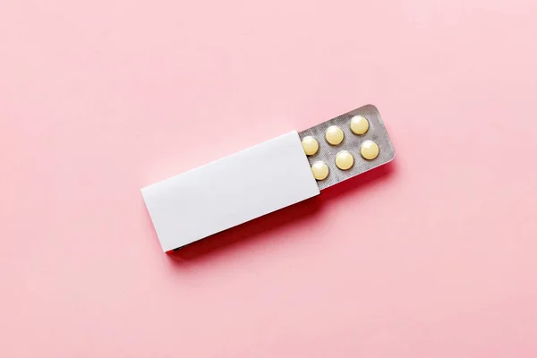 Boş Beyaz Ürün Paket Model Kutusu Kabarcık Görünümlü Boş Ilaç — Stok fotoğraf