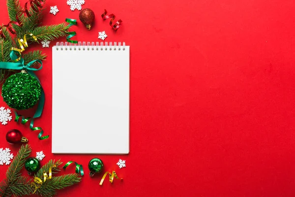 Christmas Blank Greeting Card Mock Scene Creative Layout Made Christmas — Stockfoto