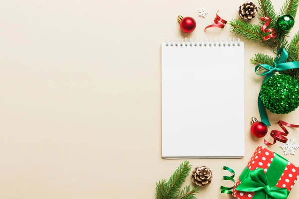 Christmas Blank Greeting Card Mock Scene Creative Layout Made Christmas — Stockfoto