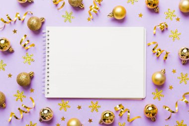 Christmas blank greeting card mock-up scene. Creative layout made of Christmas tree branches and paper card note. Flat lay. Nature New Year concept.