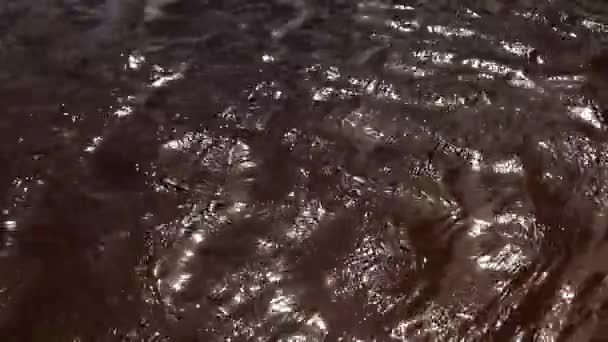 Waves Surface River Abstract Natural Liquid Surface Background Beautiful Peaceful — Vídeo de stock