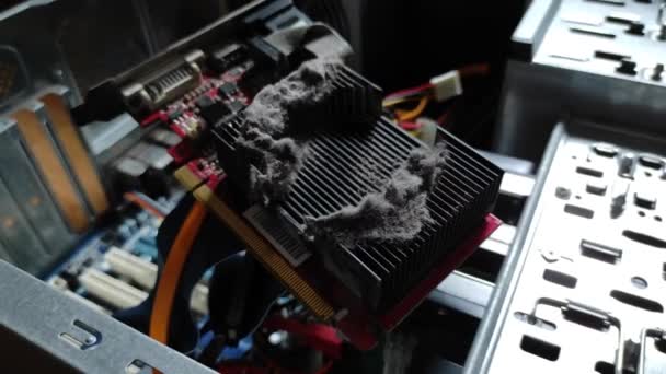 Dust Heatsink Gpu 그래픽 카드의히어 싱크에 서비스 센터에서 서비스를 Gpu — 비디오