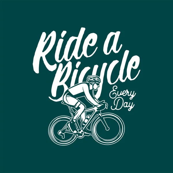 자전거를 디자인 포스터 디자인 — 스톡 벡터