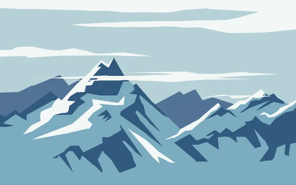 Iceberg Vista Fondo Nel Vettore Disegno Piatto Illustrazione — Vettoriale Stock