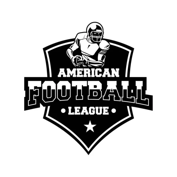 Amerikanska Fotbollsbricka Ligan — Stock vektor