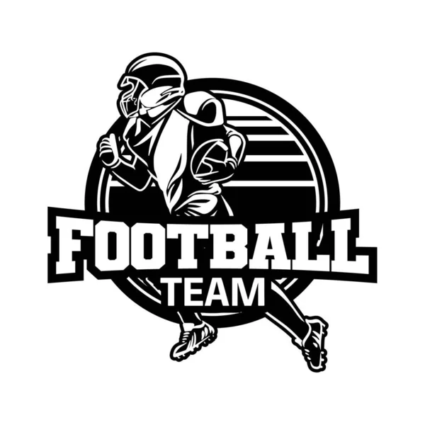 Символический Значок Американской Футбольной Команды — стоковый вектор