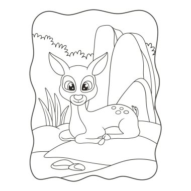 Sevimli hayvan çizgi film vektör çizim grafik tasarımı ile tavşan