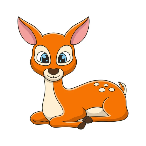 Vektorillustration Von Cute Fox Cartoon — Stockvektor