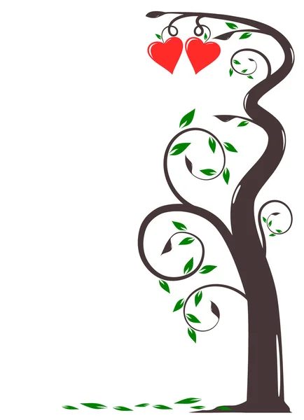 Árvore do amor para o dia dos namorados — Fotografia de Stock