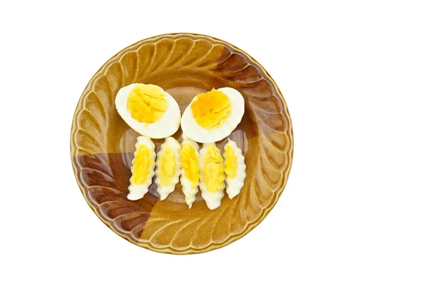 Huevos cocidos aislados —  Fotos de Stock