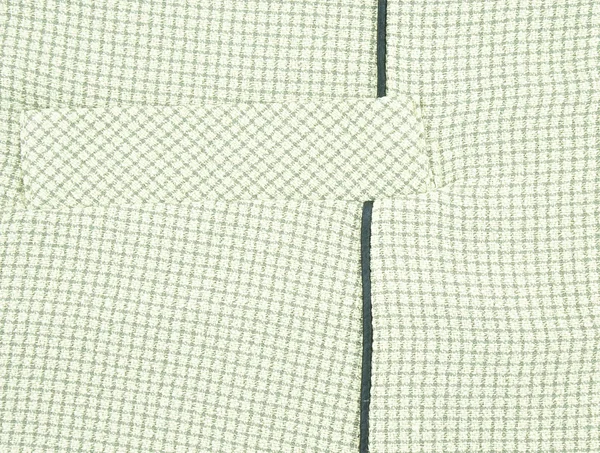 Background of pocket on green shirt pattern texture — Stock Photo, Image