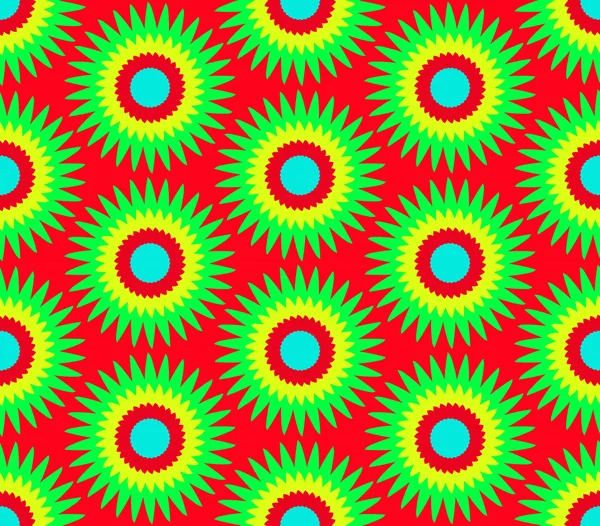Tournesol motif coloré — Image vectorielle