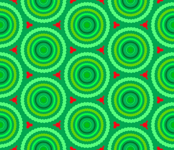 Grønt sirkelmønster – stockvektor