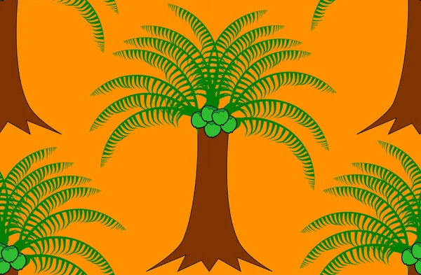 Кокосовое дерево — стоковый вектор