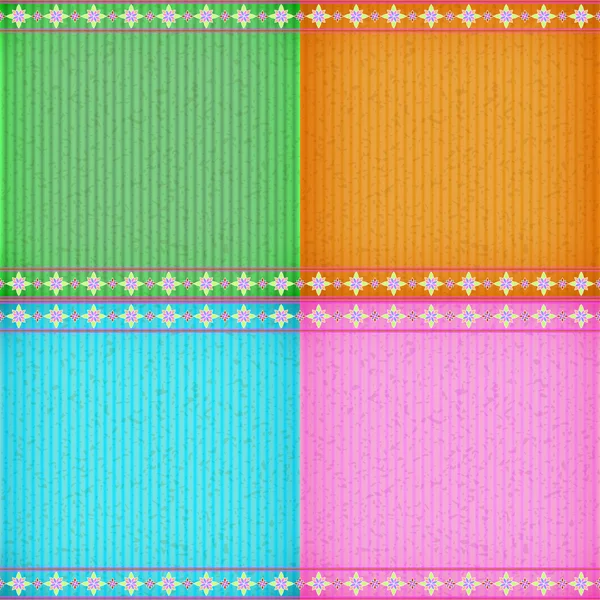 Textura de placa de cartão de flor colorido — Vetor de Stock