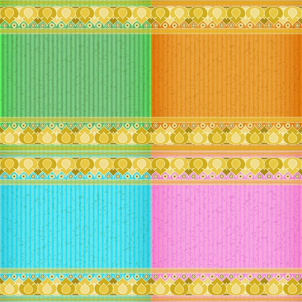Lotus Gold Karte Board Textur — Stockvektor